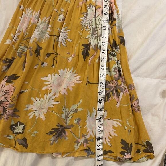 *Like New* H&M Yellow Smocked Floral Sundress with Puffed Sleeves | Size S - Picture 9 of 9